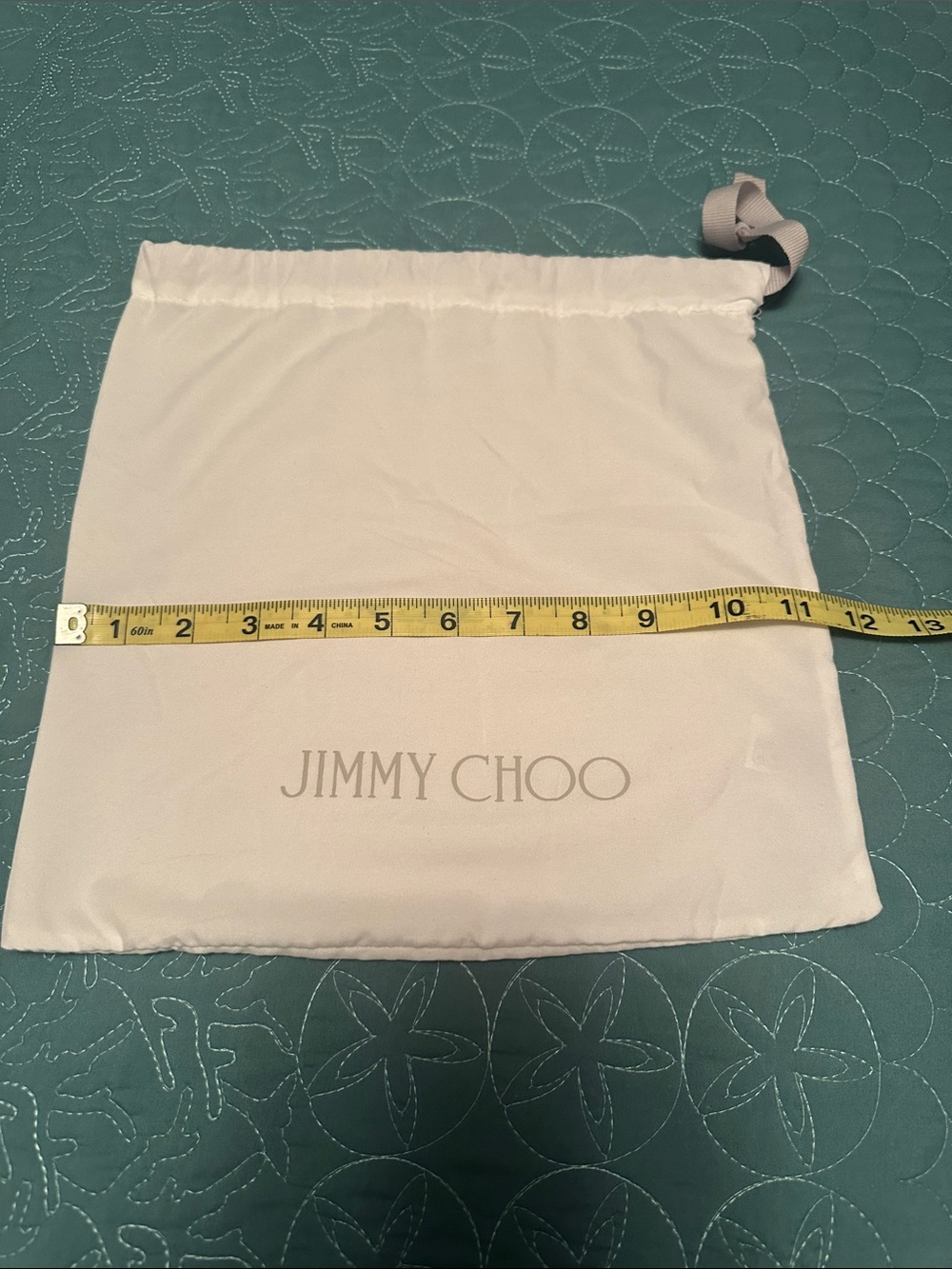 Jimmy Choo White Drawstring Dust Bag
